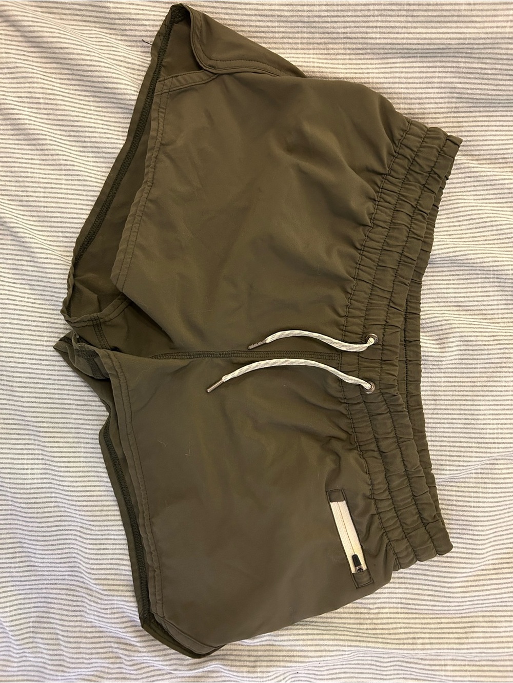 Olive Green Athletic Shorts